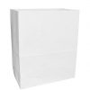 2 LB White Block Bottom Paper Bags