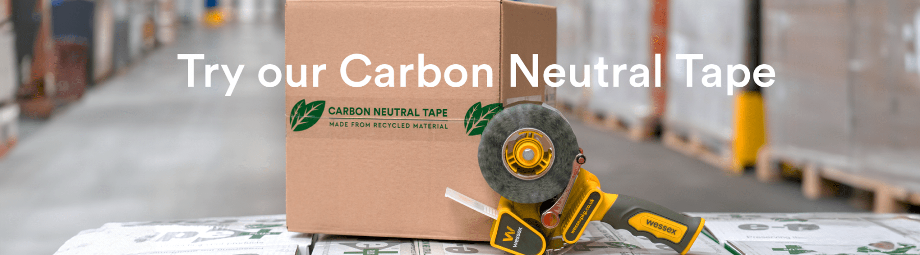 Carbon Neutral Tape from Wessex Packaging and A&A Packaging