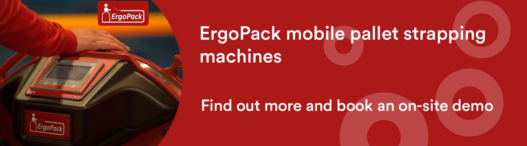 ErgoPack mobile pallet strapping machines from Wessex Packaging. Book an onsite demo.